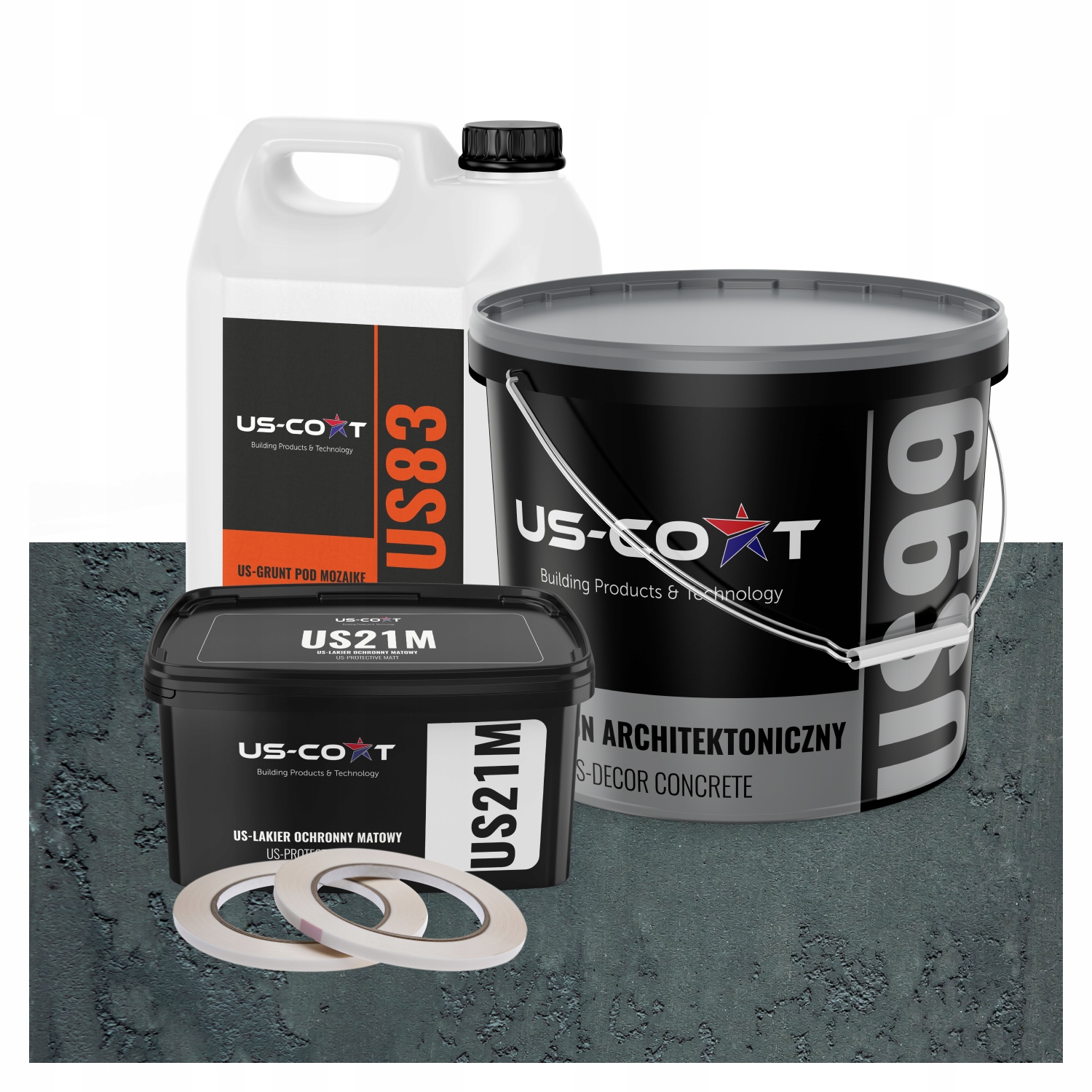 Vnitřní Architektonický Beton Antracit