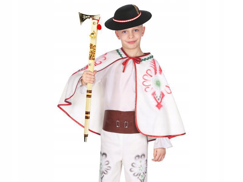 KOSTIUM GÓRAL JANOSIK HARNAŚ SPODNIE PAS 146-158 Motyw góralski