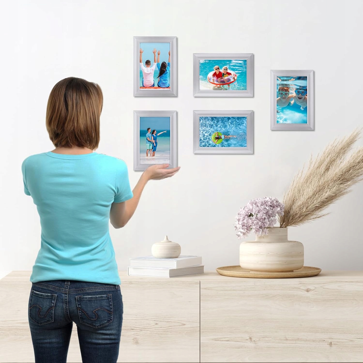 Zestaw 12 Srebrnych Ramek na Zdjęcia 10x15 cm Ramka na zdjęcia Giftgarden Kod producenta Ramka na zdjęcia 10x15