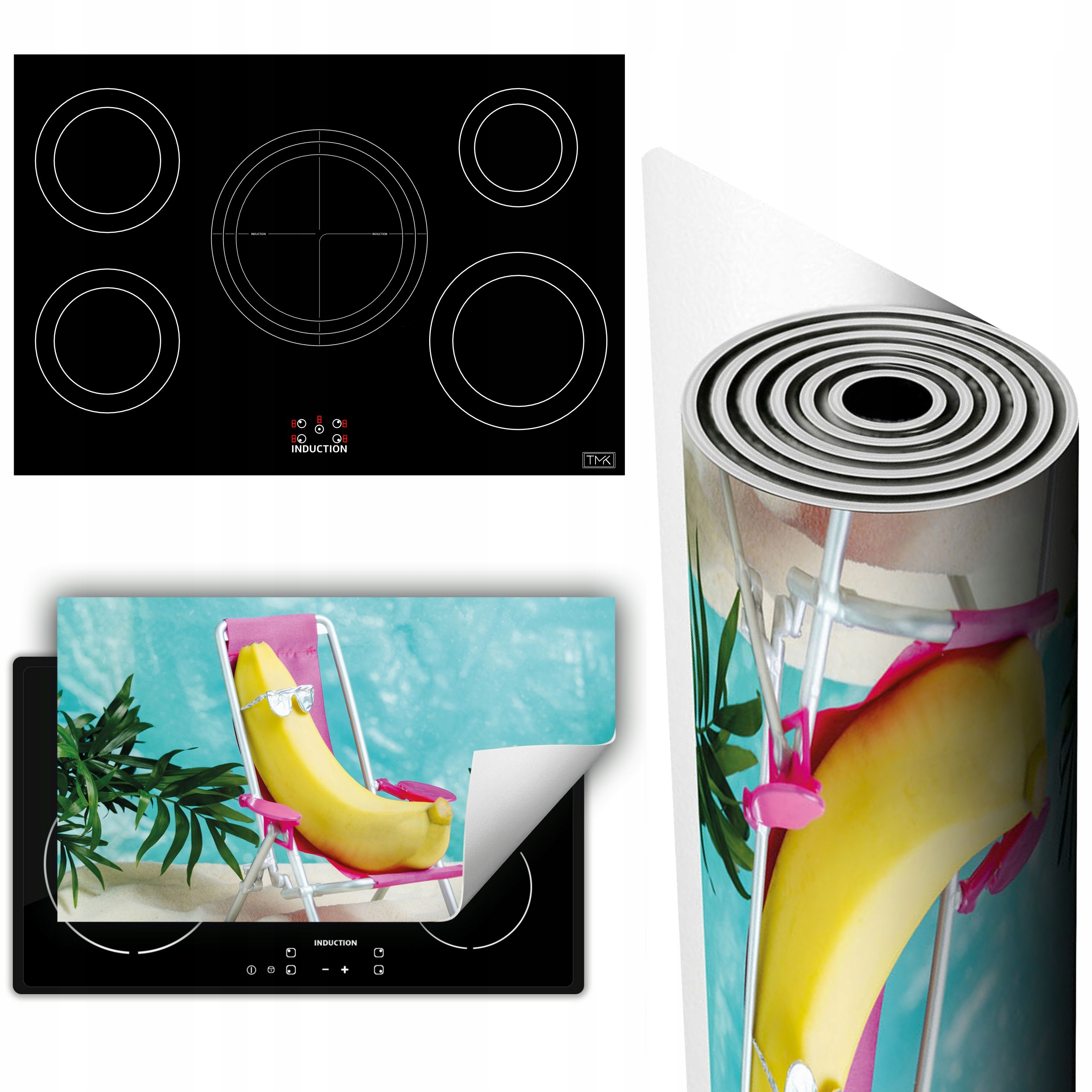 Vinylová Podložka Ochrana Kuchyňské Desky 90x52 Pláž