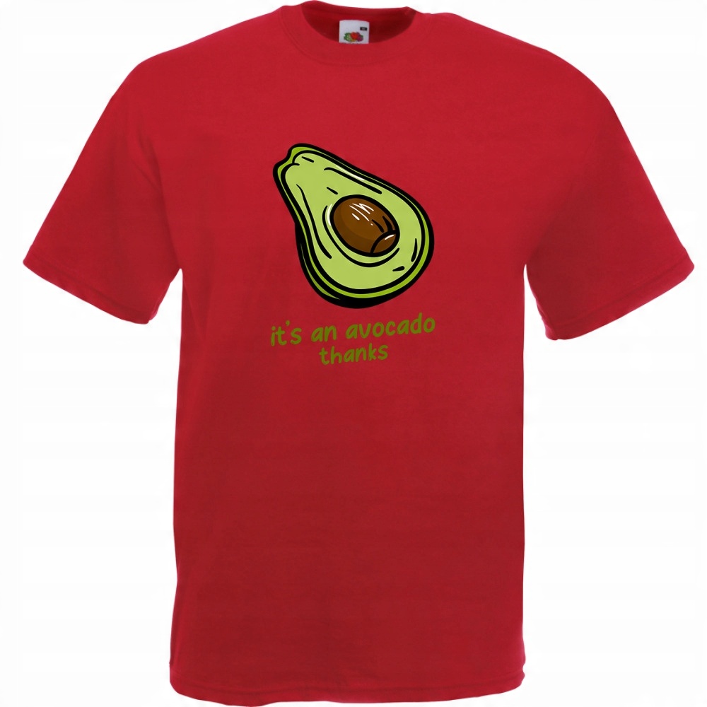 

Koszulka avocado awokado zabawna M ceglana czerwon