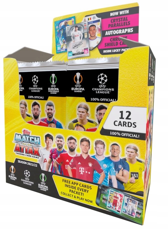 Match Attax Champions League 2021 2022 Box Saszetki Z Kartami Piłkarskimi