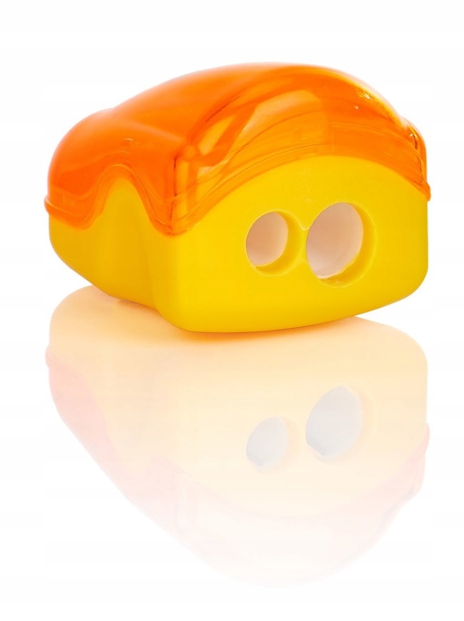 Temperówka podwójna z pojemnikiem ASTRA ORION ŻÓŁ.