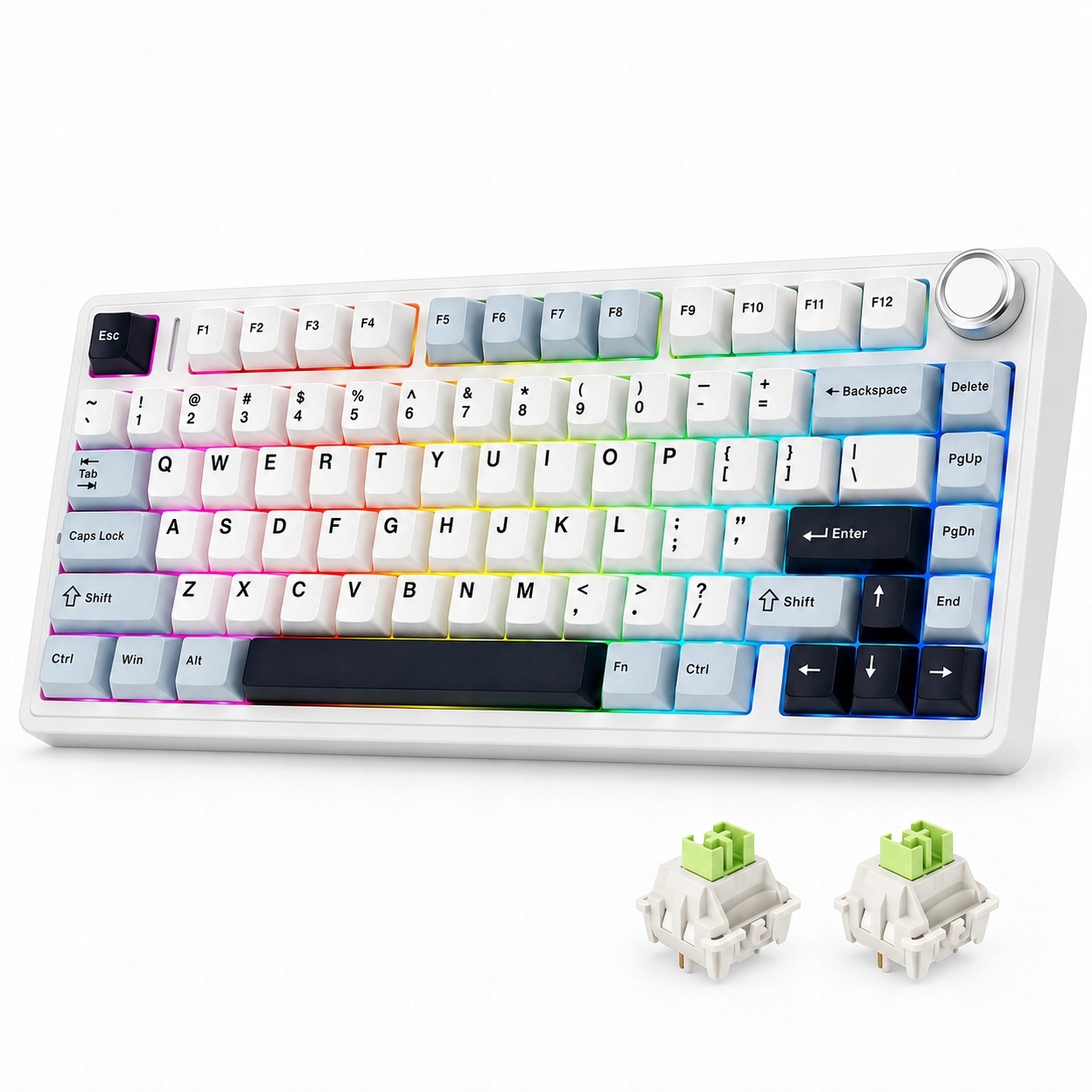 Mechanická klávesnice Aula F75 bezdrátová herní Rgb BT2.4GHz