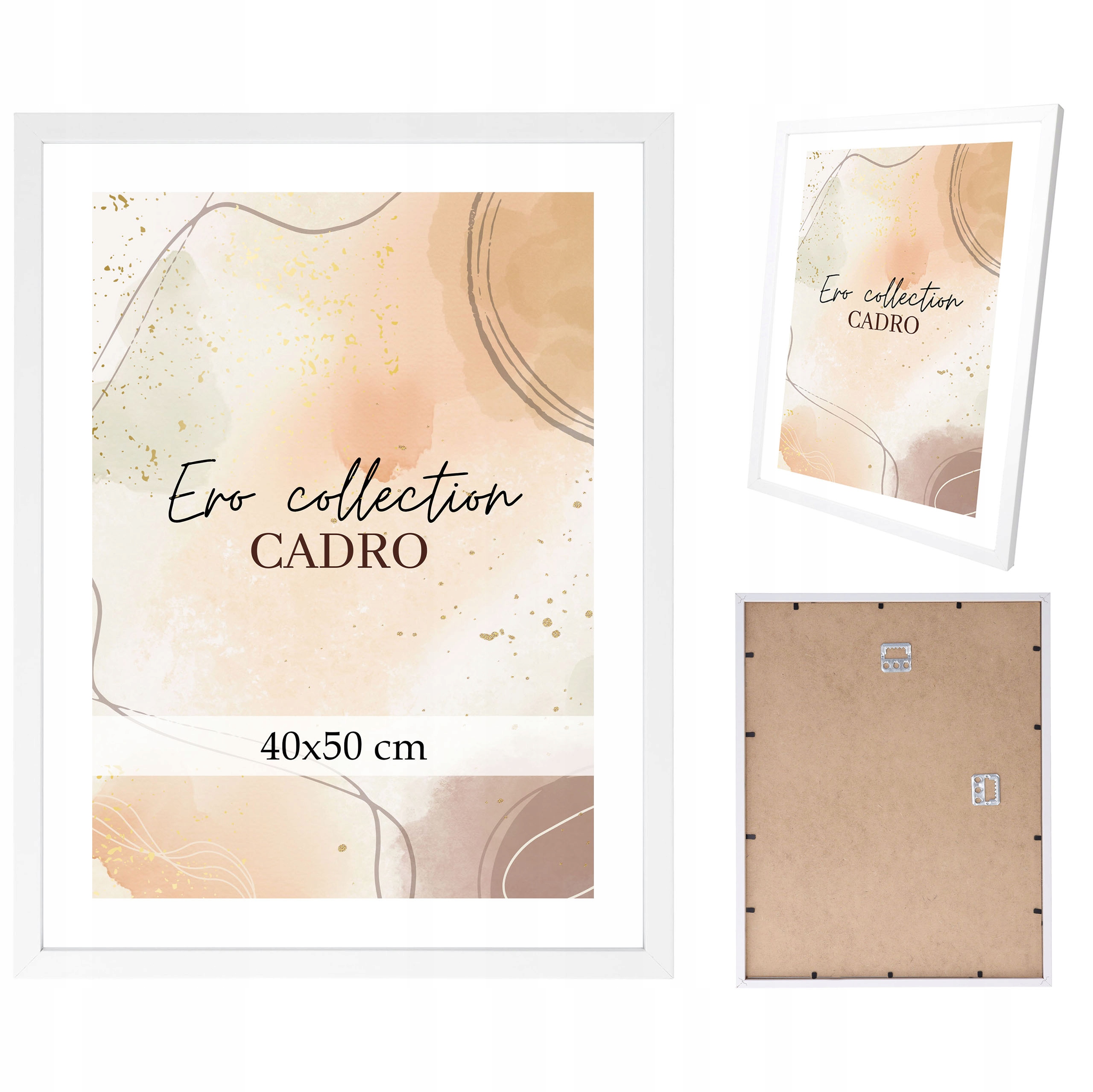 RAMKA 40x50 RAMKI NA ZDJĘCIA RAMA BIAŁA DO ZDJĘĆ