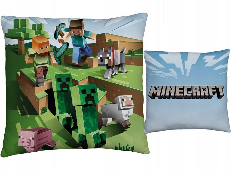 

Poduszka 40x40 Minecraft Steve Alex Creeper Zombie