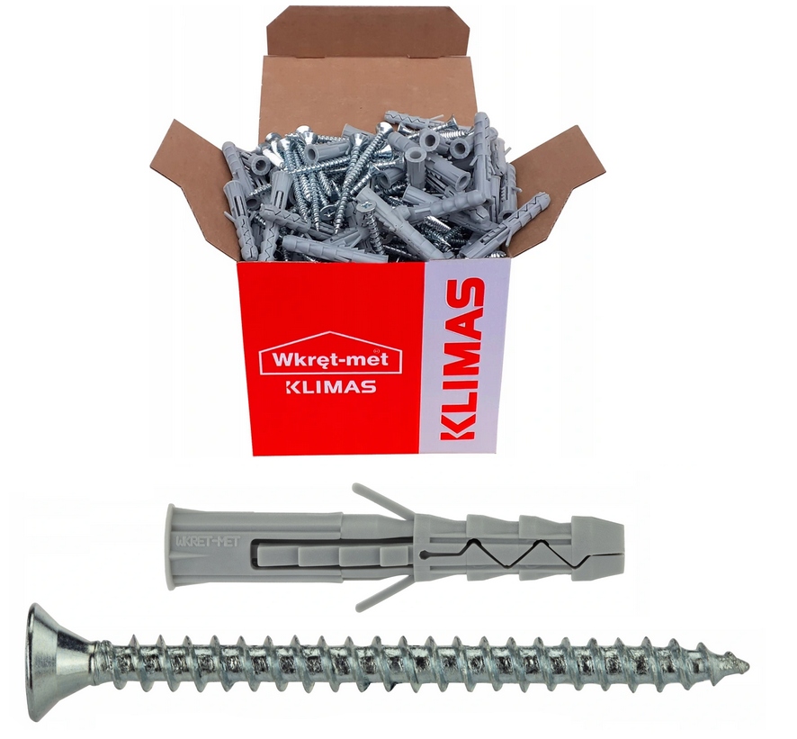 

Kołki rozporowe Krx 6x30 z wkrętem 3,5x40 –200 szt