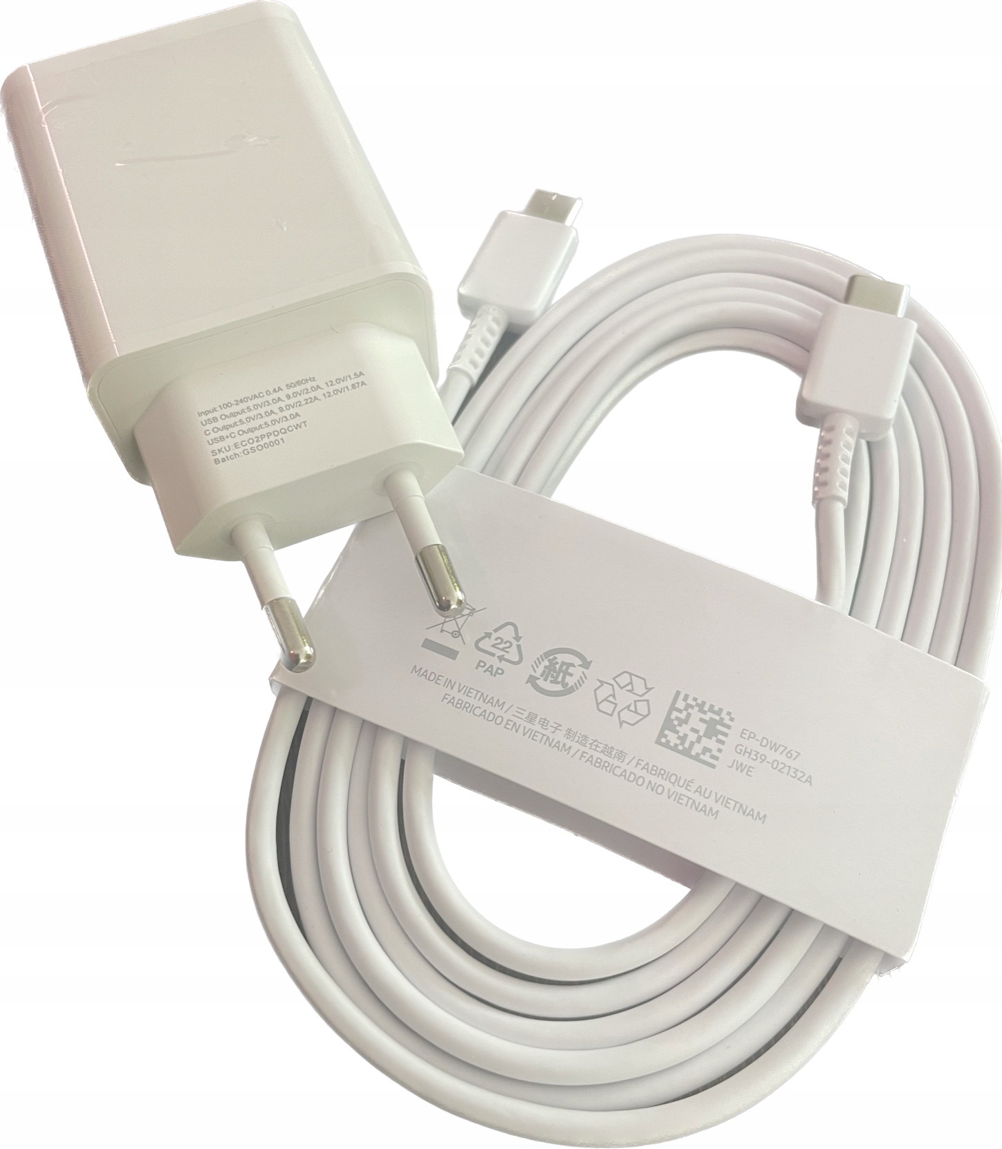ŁADOWARKA 3A 20W USB USB C PD 3.0 KABEL 180cm