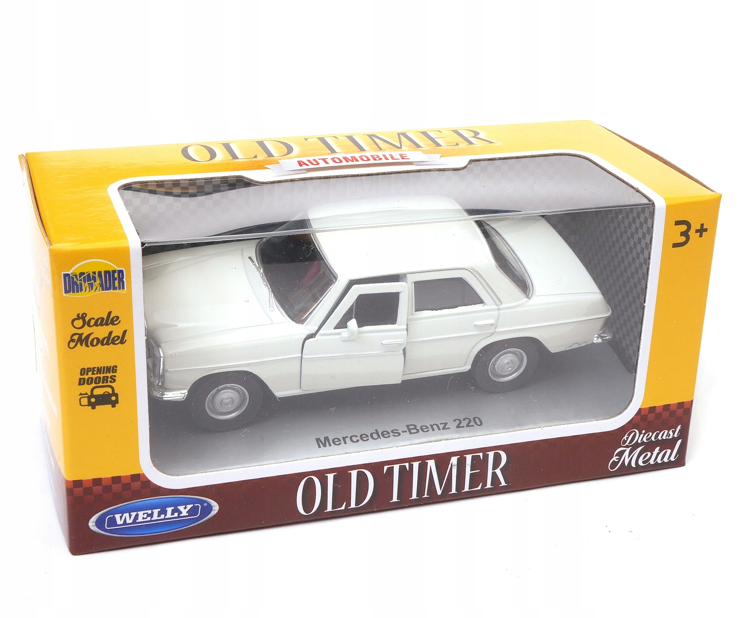 Mercedes-Benz 220 1:34-39 model model WELLY biały Stan opakowania oryginalne