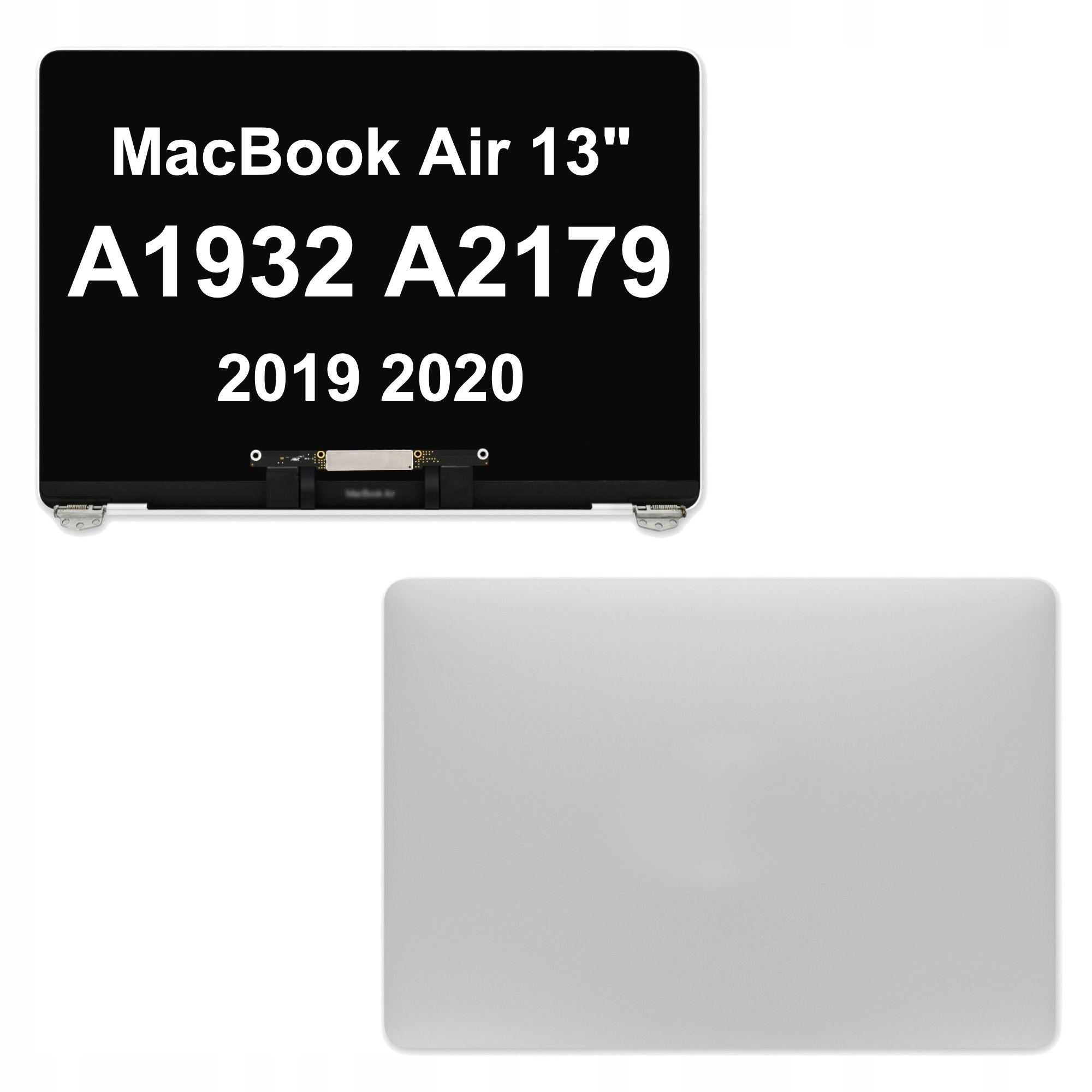 Matryca Ekran Skrzydło Do Apple MacBook Air 13 A2179 A1932 Silver Komplet