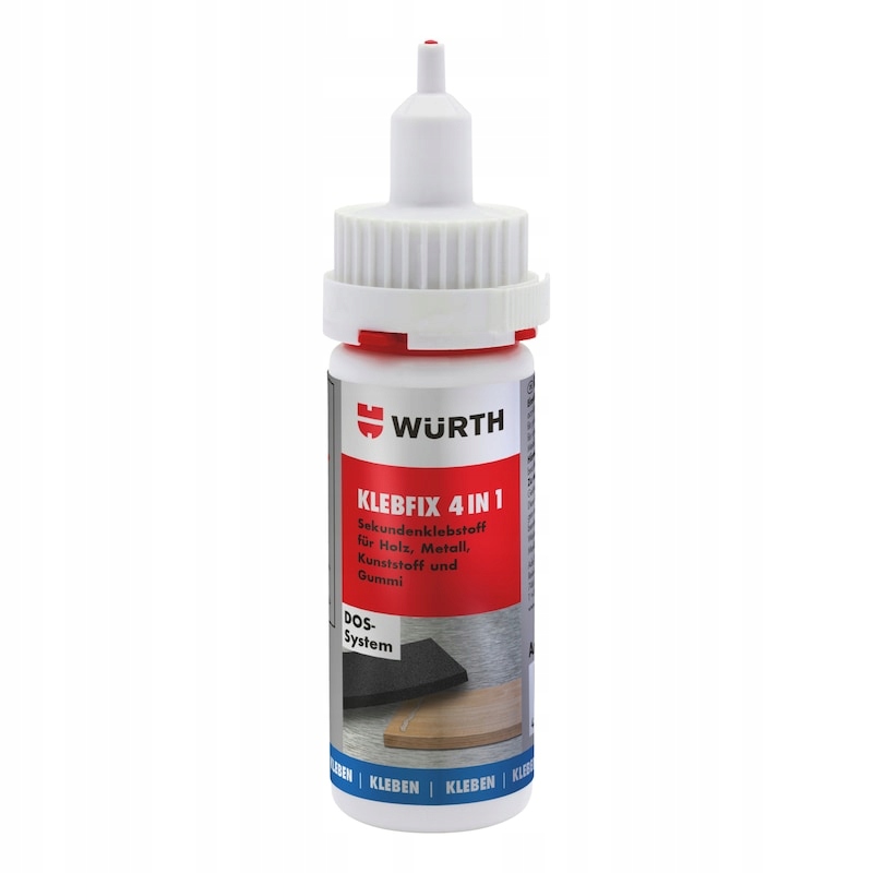 

Klebfix 4 w 1 Klej błyskawiczny Wurth 50g