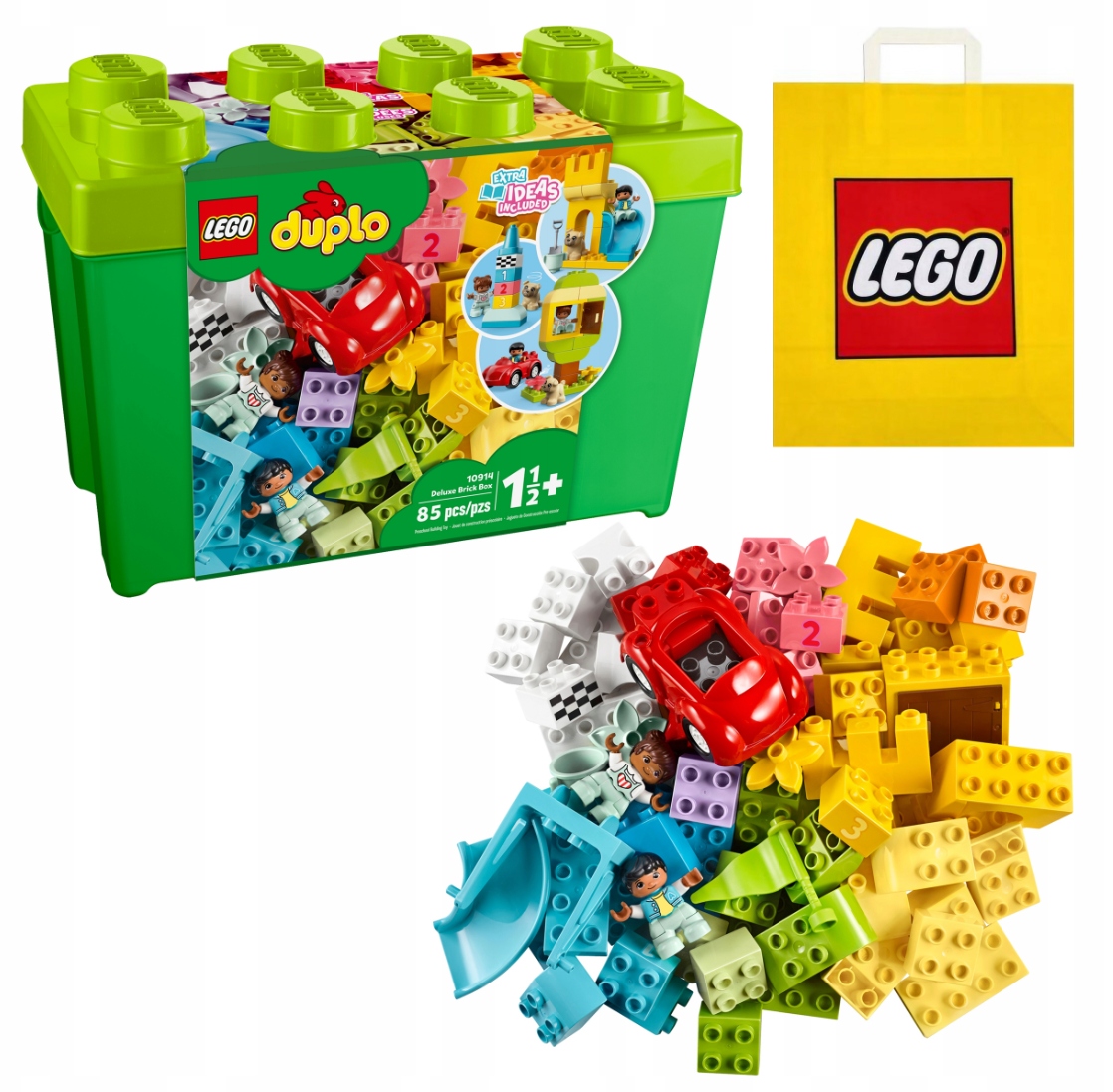 Zestaw Lego Duplo Wielkie Pudełko Klocki Uniwersalne Box Torba