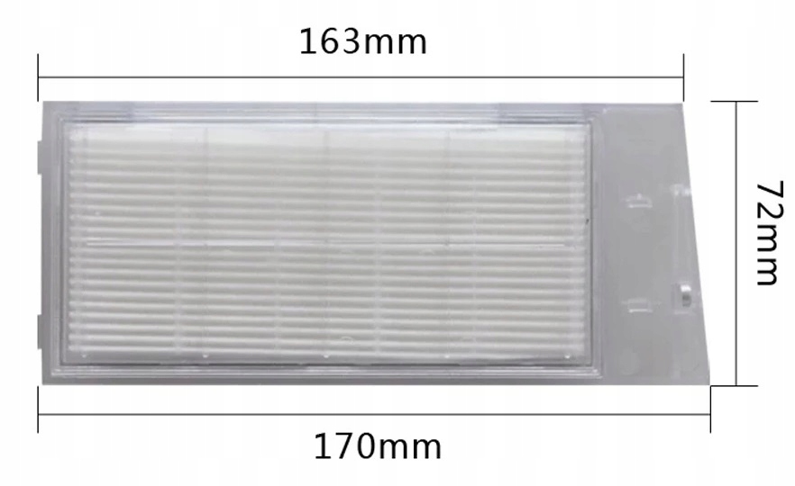 2x Filtr powietrza / HEPA do Roidmi EVE PLUS Kolor dominujący biały