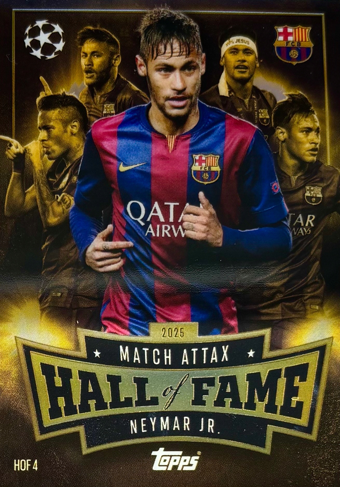Match Attax Ucl 2025/26 2026 Hall Of Fame Hof 4 Neymar Jr Barcelona