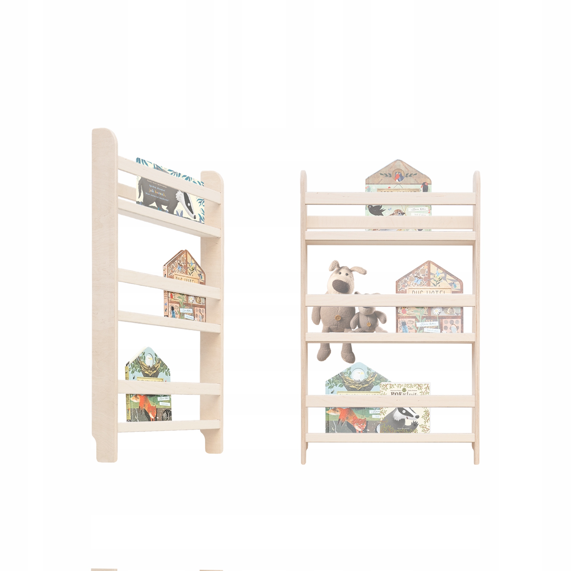 Mamoi Nástěnná police na knihy, regál pro děti – Organizace Místa