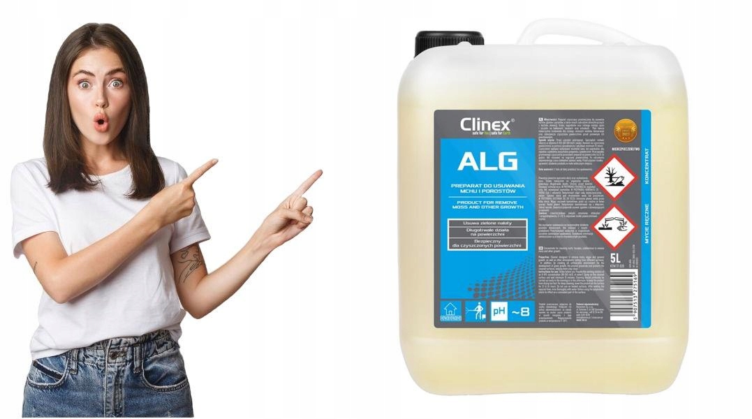 Płyn do usuwania mchu i porostów Clinex Alg 5L