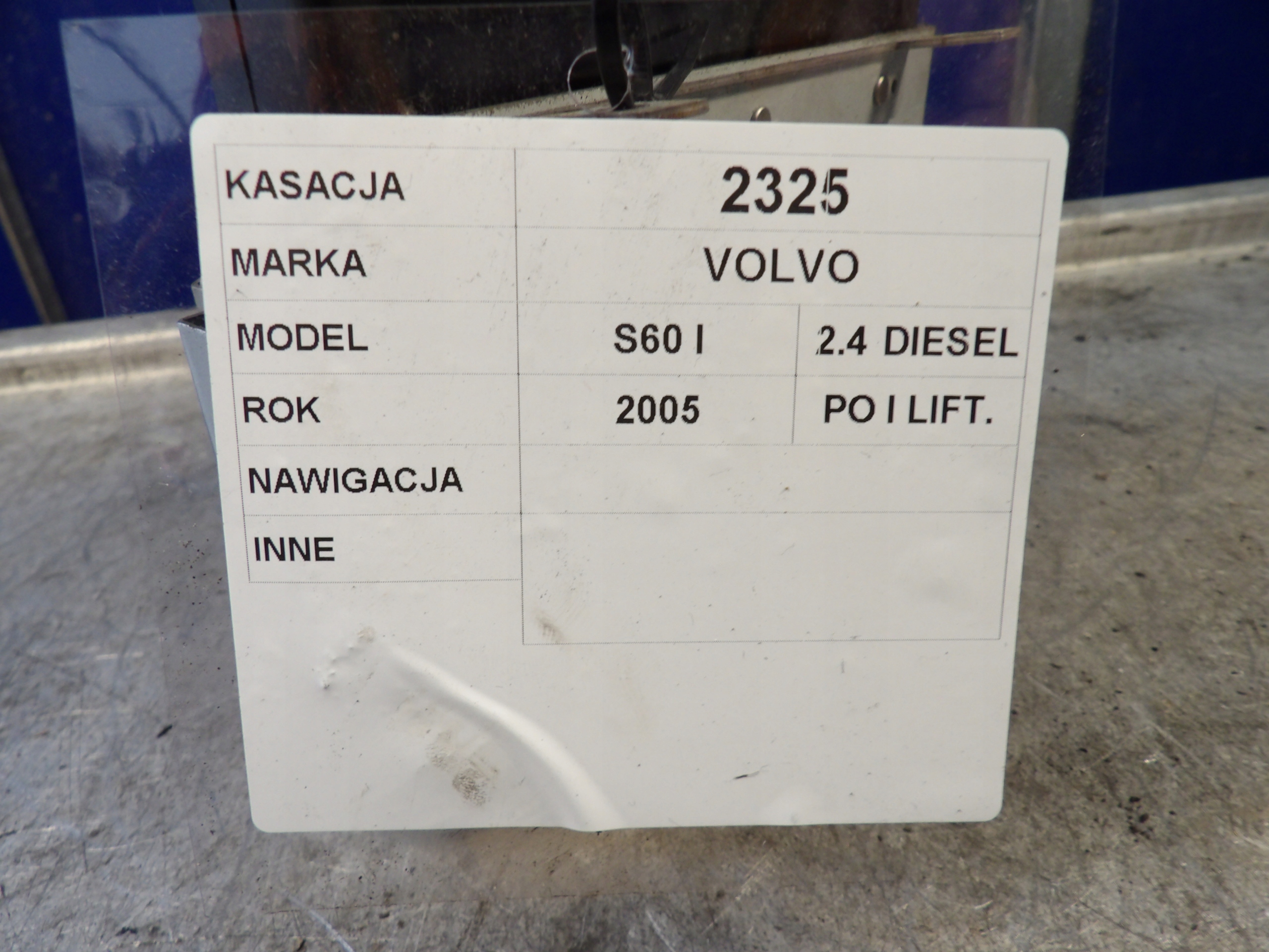 Volvo S60 and display navigation devices 30656245-1 3AF278D 3AF2780