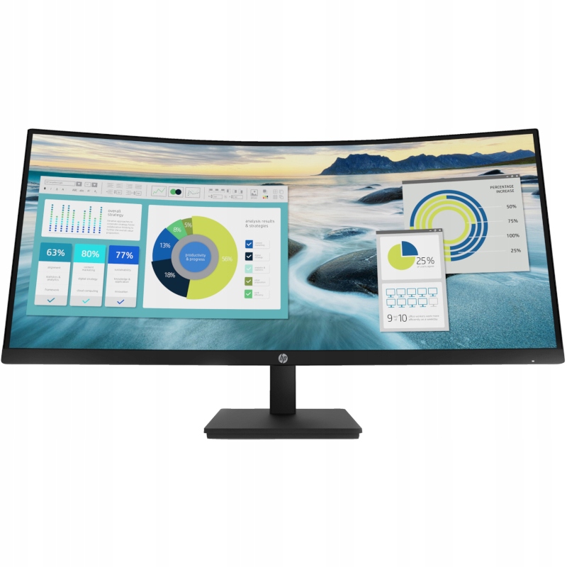 Monitor zakrzywiony Hp 34" P34hc G4 D 21Y56AA 3440 x 1440 (uwqhd) Usb-c