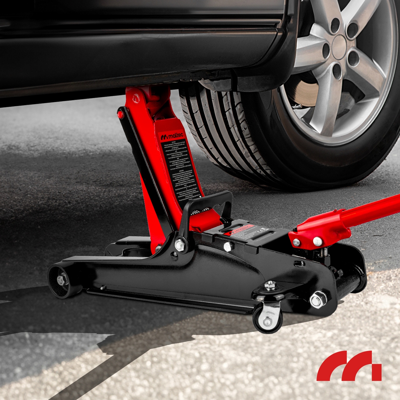 PODNOŚNIK SAMOCHODOWY LEWAREK ŻABA NISKOPROFILOWY HYDRAULICZNY 385mm 2,5T Udźwig 2500 kg