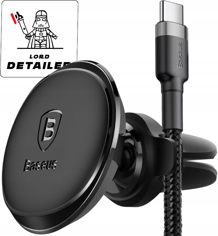 BASEUS UCHWYT MAGNETYCZNY NA TELEFONU DO AUTA UCHWYT SAMOCHODOWY DO KRATKI