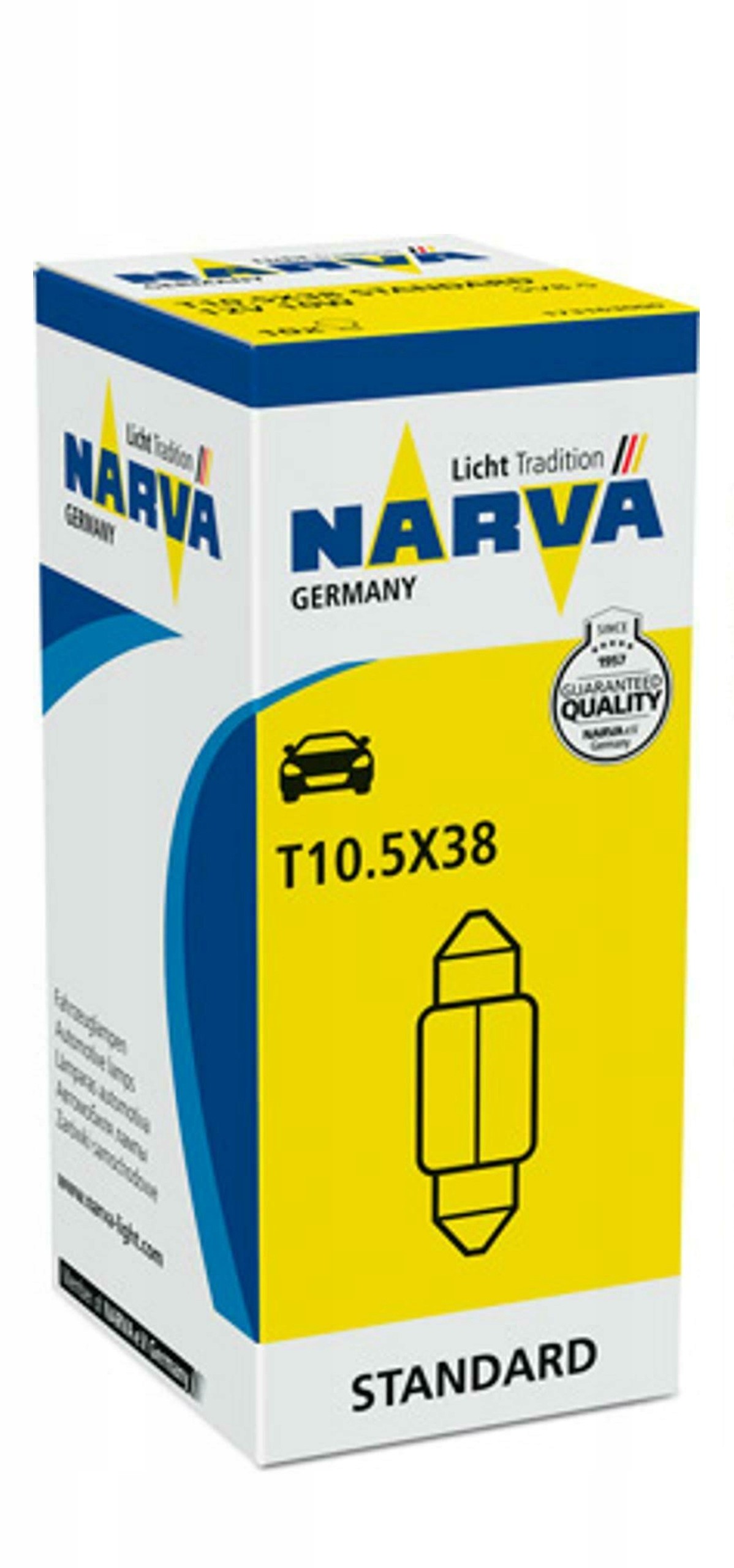 Żarówka Narva 17316 C10W12V 10W rurka 10 sztuk