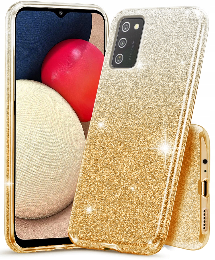 

Etui Brokat do Samsung Galaxy A02S Case Szkło 9H