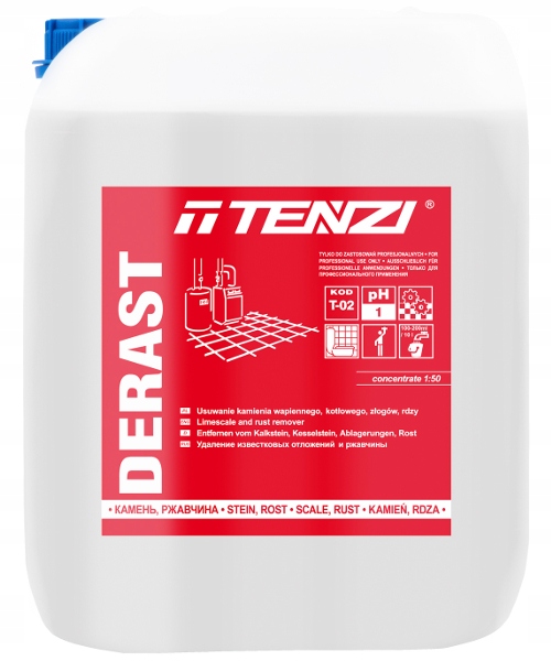 

Derast Tenzi 10L Kwas Usuwa Kamień Rdzę Silny