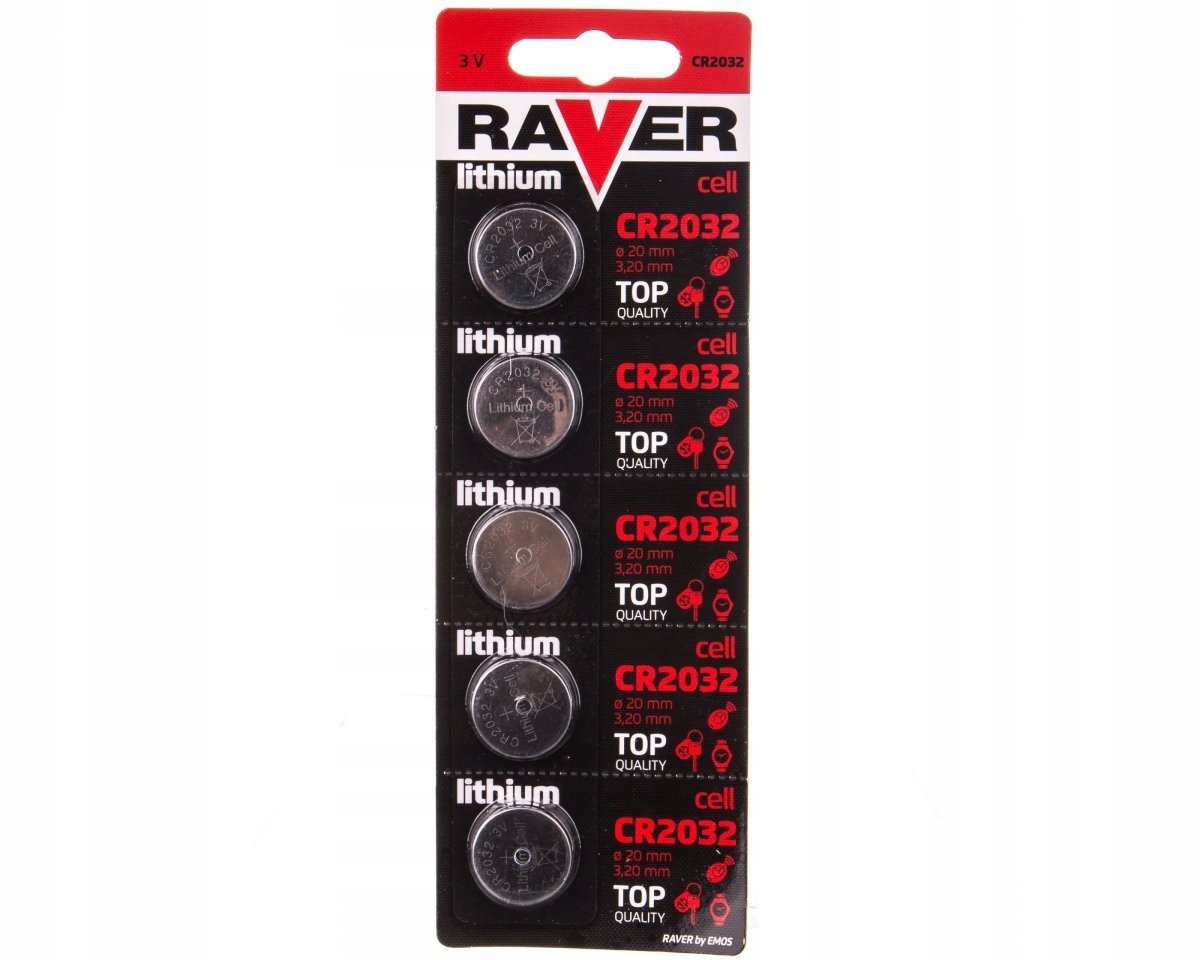 

Bateria litowa Raver CR2032 /blister 5szt./ B7332