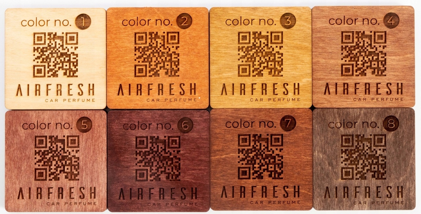 ZAWIESZKI ZAPACHOWE DREWNIANE Z LOGO 100 SZTUK Producent AirFresh