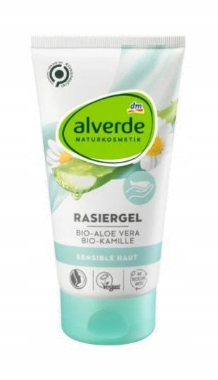 

Alverde, żel do golenia, aloes, rumianek, 150 ml