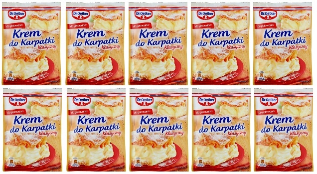 Levně 10 x 240 g Dr Oetker Klasický krém na karpatku Karton