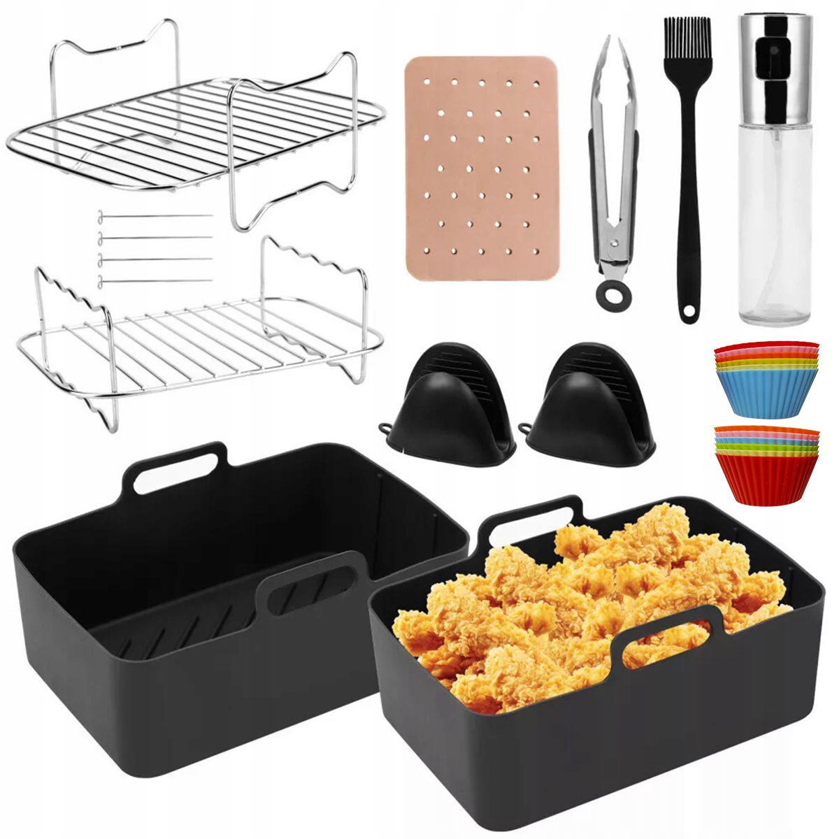 22x Do Ninja Foodi AF400EU AF451EU AF500EU Zestaw akcesoriów do frytkownicy