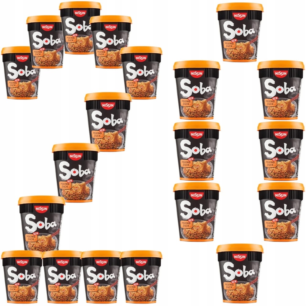 20x Blesková polévka Těstoviny Instant Pekingská Kachna Soba 87g Nissin