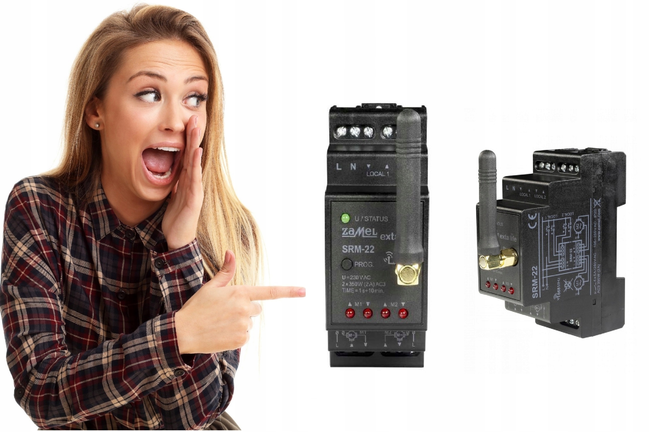 Rádiový Ovládač Roliet SRM-22 Exta Life Zamel