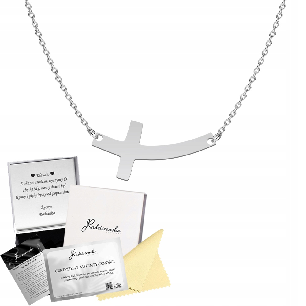 Náhrdelník Celebrity Křížek Kříž Stříbro 925 Dárek Šperky Přání