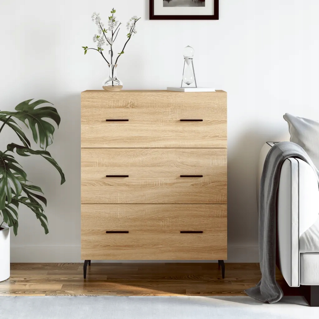 vidaXL Příborník dub sonoma 69,5 x 34 x 90 cm kompozitní dřevo