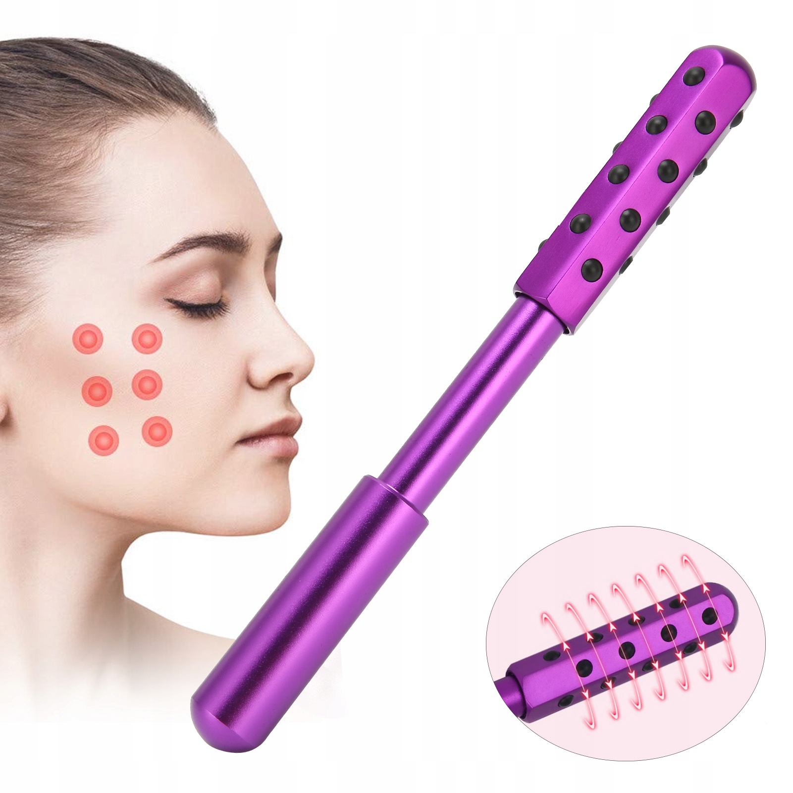 MASAŻER ROLKOWY DO TWARZY 24 CZĄSTECZKI GERMANU Stan opakowania oryginalne