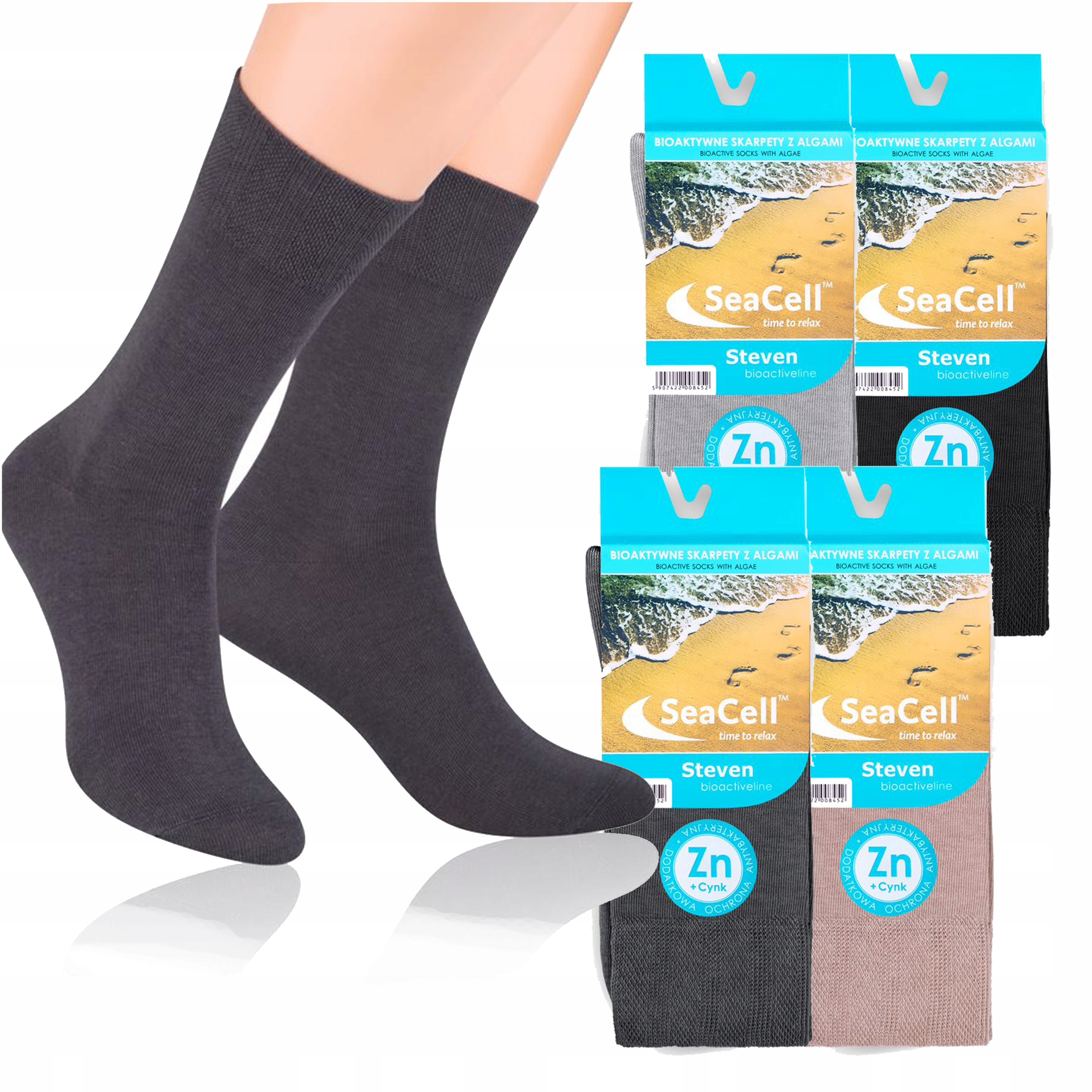 

skarpety Bioaktywne z algami morskimi Pielęgnujące