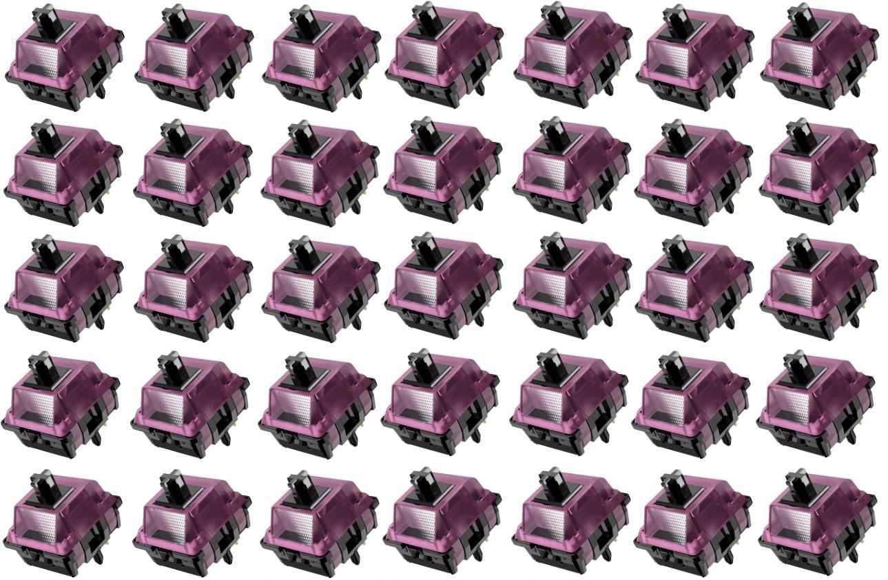 Durock Black Lotus Switch 35ks Přepínač pro mechanickou klávesnici Lubed