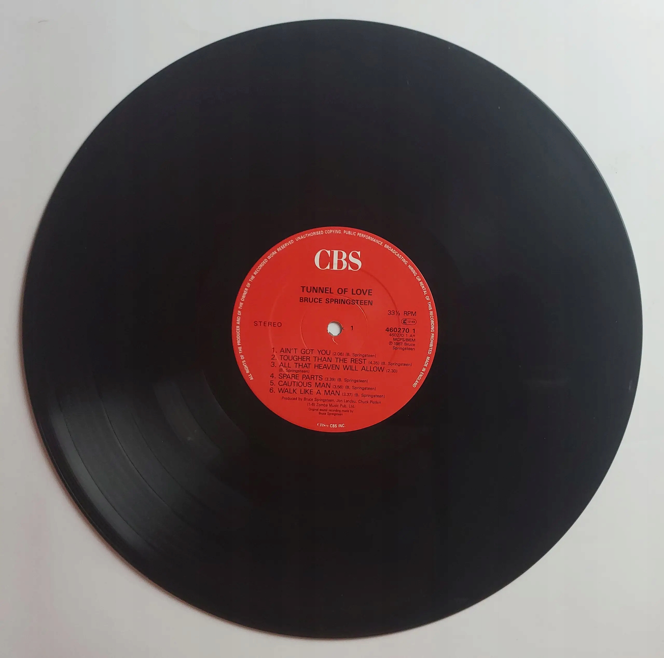 Winyl Bruce Springsteen - Tunnel Of Love 1987 VG+ Rok wydania 1987
