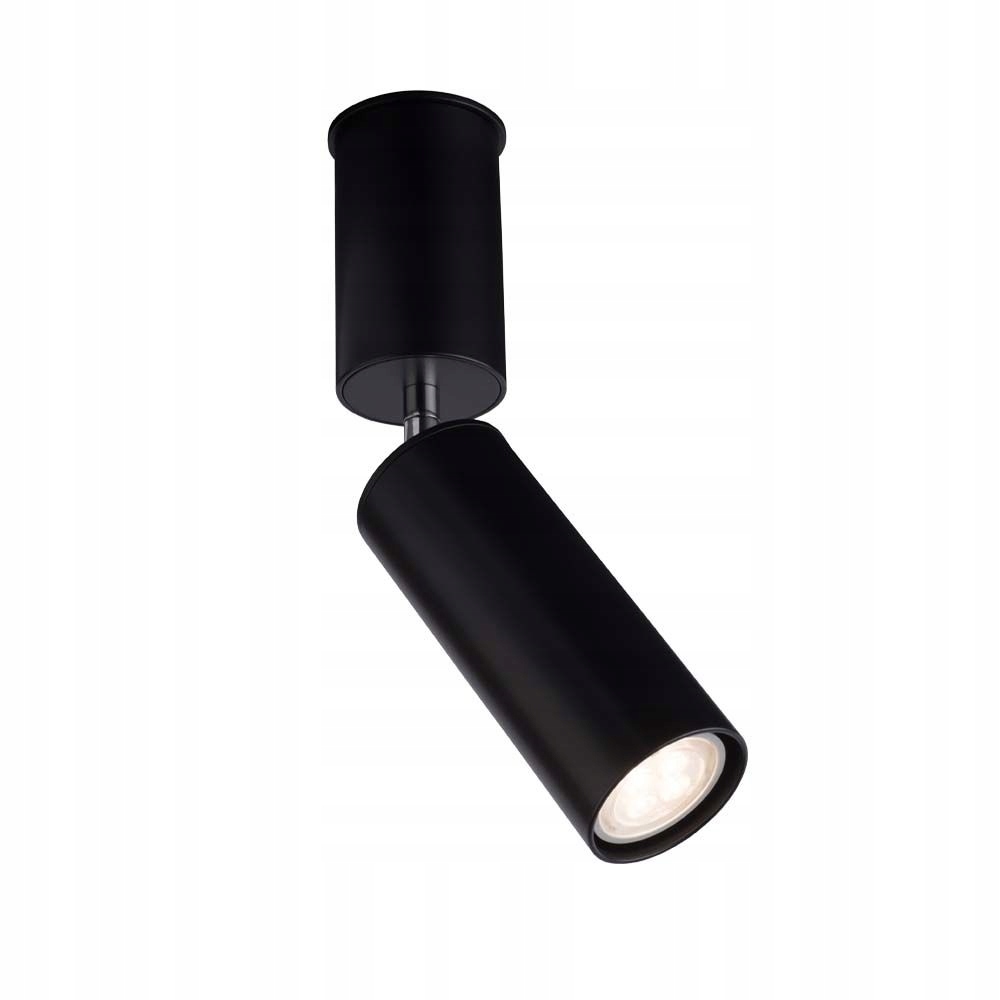 Shilo Shima Spot stropný čierny okrúhly 1xGU10 10W pohyblivý