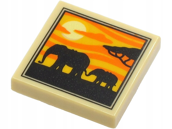 

Lego 3068bpb1644 2x2 Tile Słoń Słonie Nowa (1g)