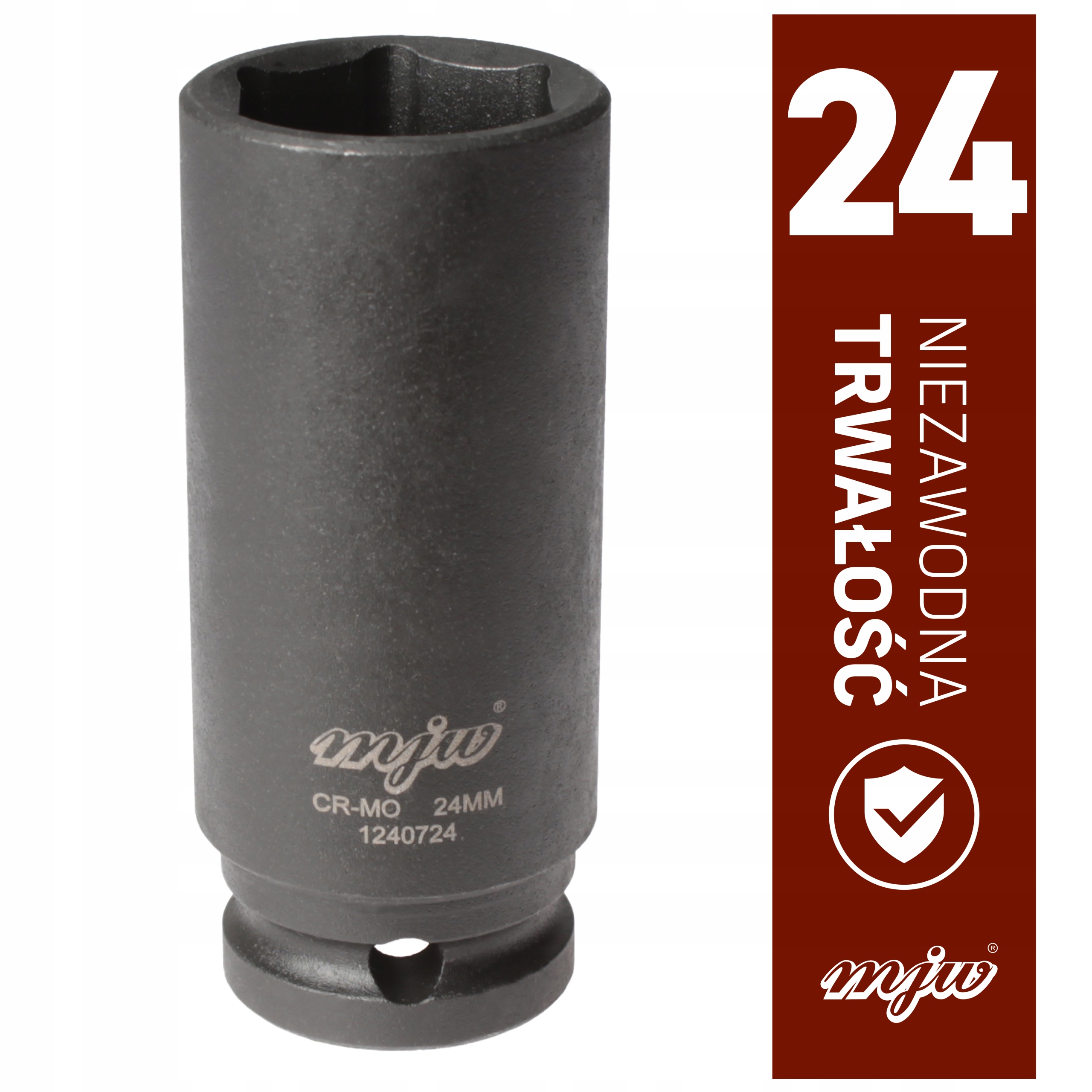 

Nasadka udarowa długa 1/2" 6-kąt 24 Mjw