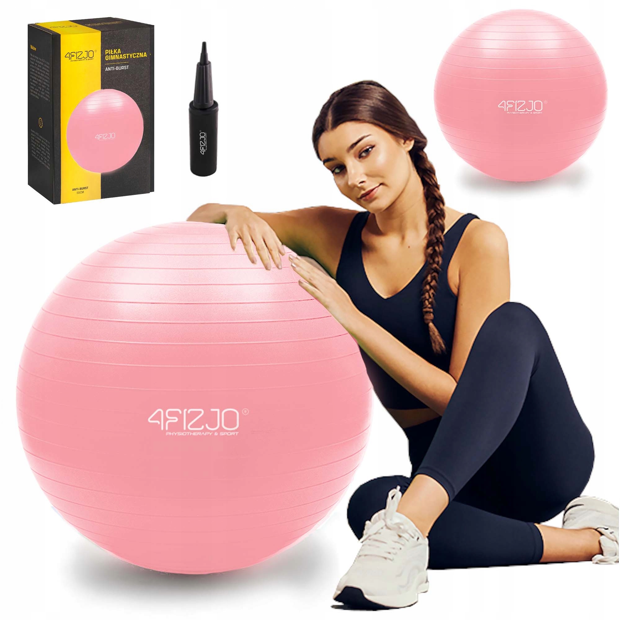 

Piłka Gimnastyczna Fitness 55 Rehabilitacyjna Pomp