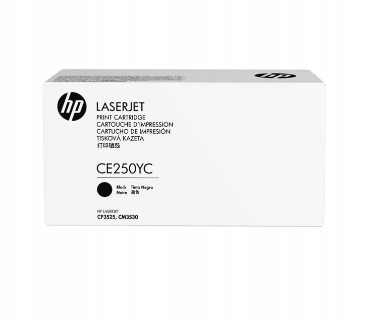 Originální toner Hp černý 504yc CE250YC 12 000 stran, pro Color LaserJet