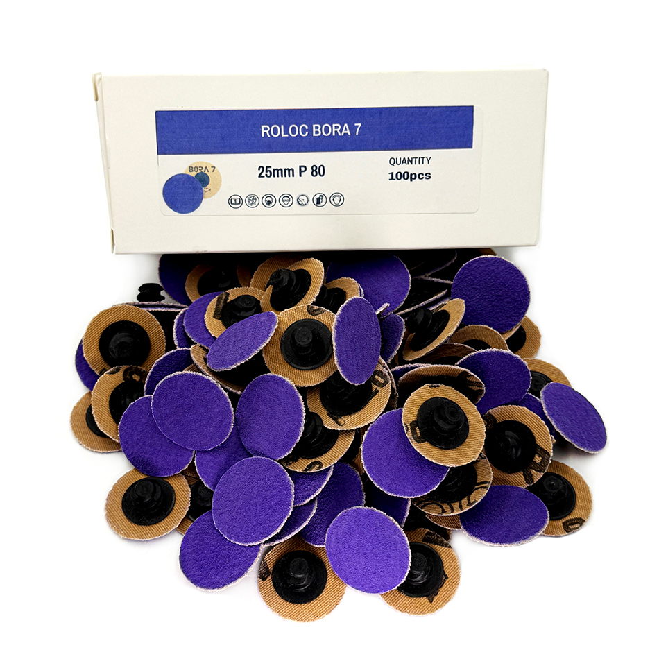 Papier Ścierny Krążek Dysk Roloc Z Materiału Deerfos Bora 7 25mm P80 15 szt