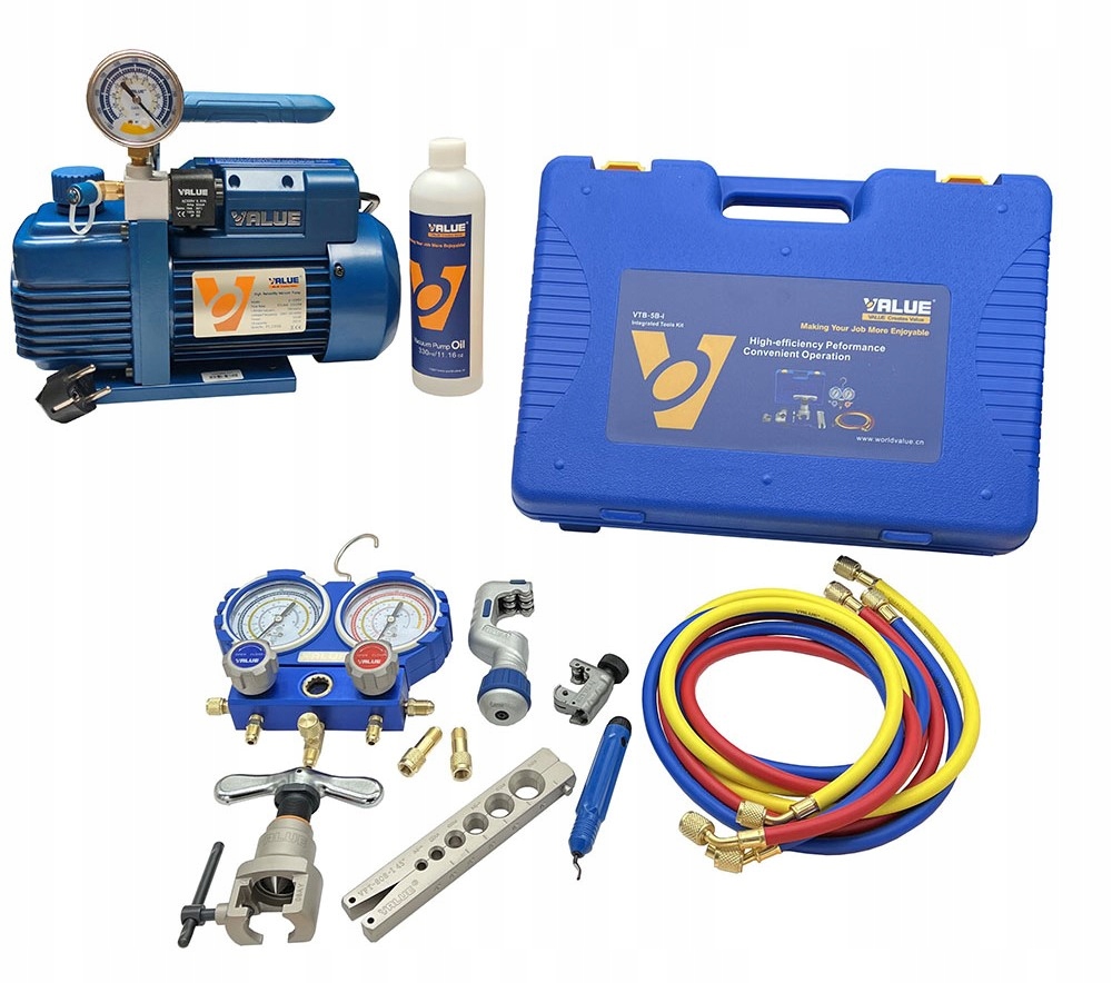 Vákuová pumpa Value V-i120SV Sada nástrojov pre Klimatizáciu Value