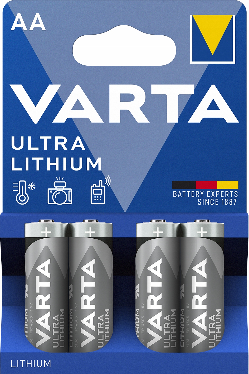 

4x Baterie Litowe Varta R6/AA professional