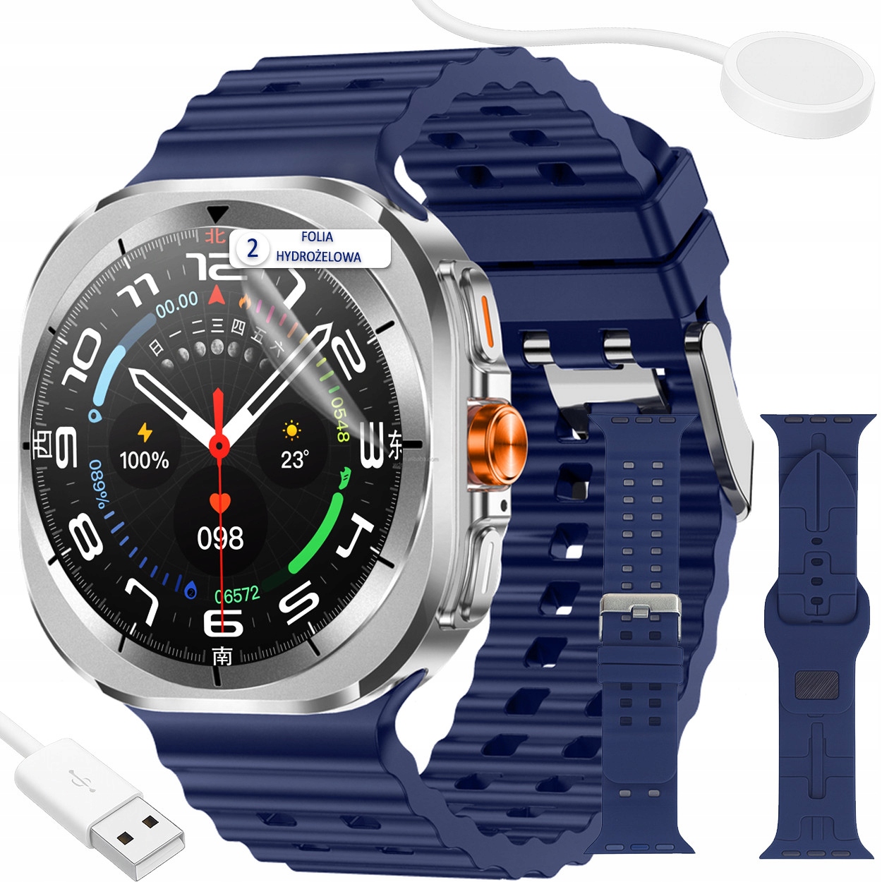 Moderní Chytré Hodinky s kompasem, měřením tlaku, kalorií, Amoled displejem a 100 sportovními režimy