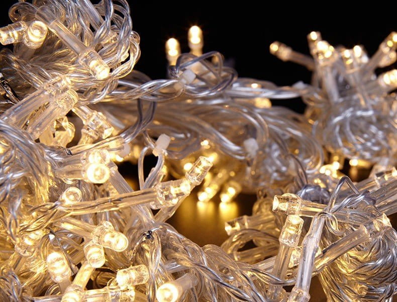 LAMPKI CHOINKOWE ZEWNĘTRZNE / WEWNĘTRZNE 188LED 20m CIEPŁY BIAŁY DRUCIKI Kod producenta CB100LED